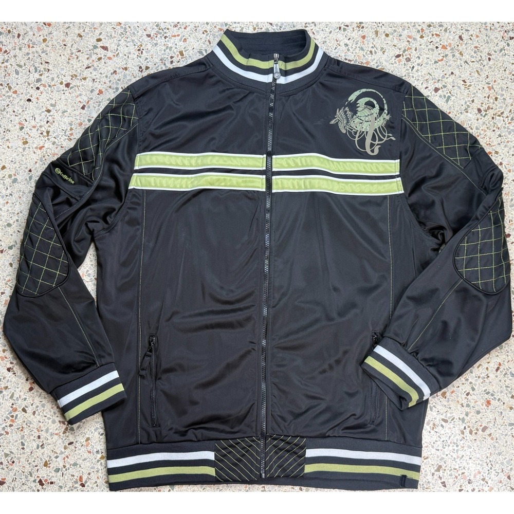 Caffiene New York Vintage Men's Full Zip Track Jacket 3XL